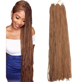 ZIZI BOX Long Micro 3X Pre-Looped Synthetic Zizi Braids 10 Packs/Lot 28 Inch 50g/Pack Thin Small Box Braid Crochet Twisted Hair Synthetic Kanekalon Braiding Hair Extension Women (27)