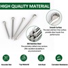 Cotter Pins Assortment Kit , 304 Stainless Steel Split Pins