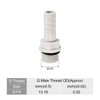 PATIKIL Hose Barb Fitting Straight 9mm Barbed G1/4 Male Thread,