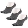 Asuka Men's Women's 5 Toe Socks, Non-Skid Heel Backing, 100%