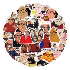 50Pcs Danny Devito Stickers for Kids Teens Adults Boys Girls Gift,Aesthetic Stickers Pack for Laptop,Skateboard,Luggage,Car,Bike, Cup,Computer,Water Bottle Decor,Danny Devito Vinyl Waterproof Stickers
