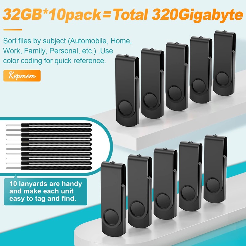 10 Pack Memory Stick 4GB Thumb Drive Bulk 4 GB