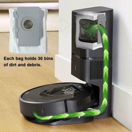 8 Packs Vacuum Bags for iRobot Roomba i7 i7+/Plus s9 s9+ (9550) i8 W/Clean Bag