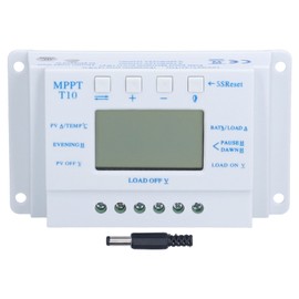 10A 12/24V MPPT PWM Solar Charge Controller with LCD Display Automatic Identification Solar Regulator