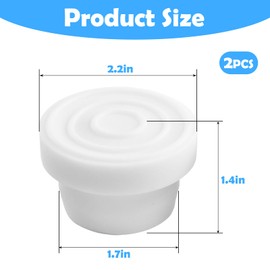 Pool Ladder Rubber Buffers, 2 Pieces Ladder Stopper Rubber Bumper Protection, Swimming Pool Accessories, Perfect as Replacement or Original Equipment and Optimal Protection for the Pool