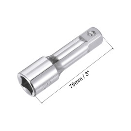 sourcing map 1/2 Inch (F) to 1/2 Inch (M) 3'' Drive Ratchet Socket Adapter Extension Bar