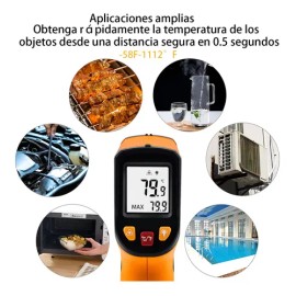 Termometro Digital Infrarrojo Ambiental Industrial -50-400°c