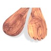 Salad Servers Olive Wood Wide Handle with Antibacterial Effect, Extra