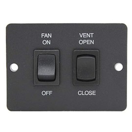 Ventline VC0533-02-A Wall Remote Switch for Ventadome V2119 Series Powered Ventilators - Black