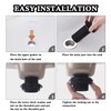 Xinlon Plug Sink Black, Universal Drain Fitting for Sink, Pop