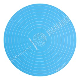 Sewroro Tapete de Silicona Fácil de Limpiar Antideslizante Color Azul para Repostería y Amasar Masa Adecuado para Decoración y Horneado de Pasteles
