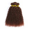 Fabimiya Human Hair Bundles Copper Red Brown 33# Jerry Curly