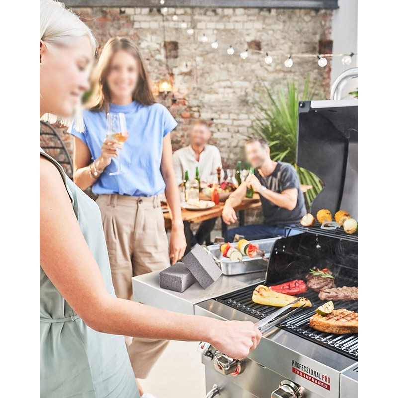 Magiin 4 Pack Grill Cleaning Brick, Pumice Cleaning Block for