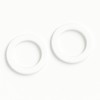 30pcs Silicone Flat Washer Gaskets – 1/2" White Sealing O-Rings,