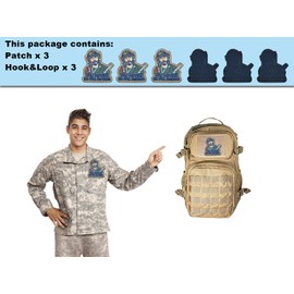 3Pcs Tactical Patches, Never Go Full Humor Military Embroidered Patches, Hook and Loop Funny Morale Patch Sew on Molle Vest Patches for Tactical Backpack Clothes Jackets Hats