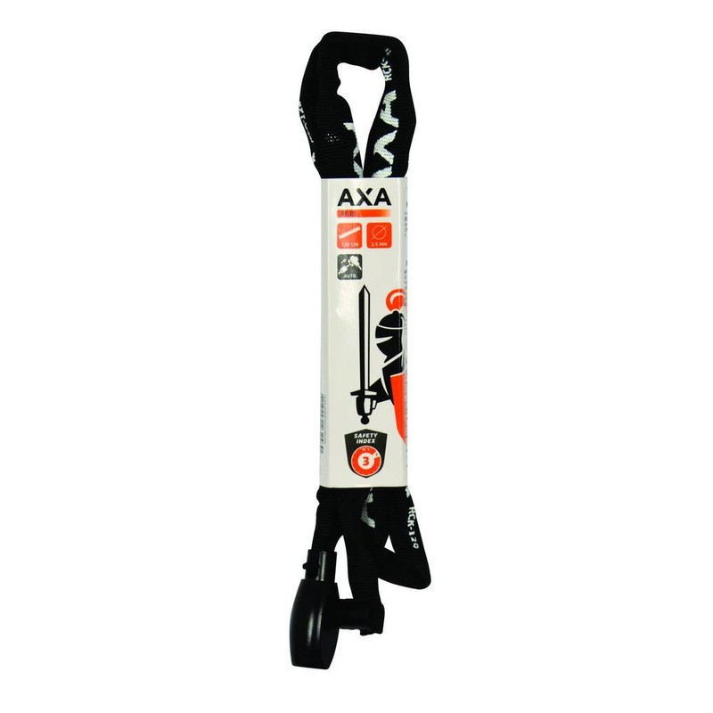Axa Unisex's Rigid Black Bike Chain Lock, 1200 mm x