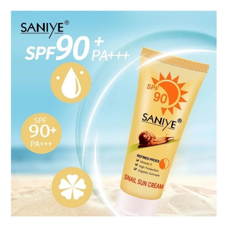 Bloqueador Protector Solar Spf Baba Caracol Vitamina