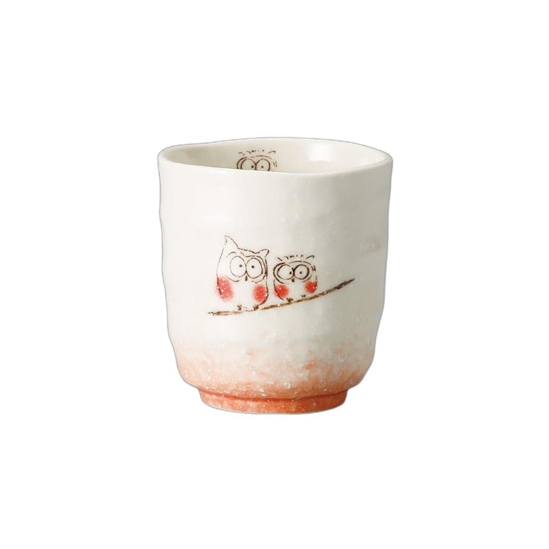 Fukuro Sushi Teacup (Red) [8.5 x 9.2 cm] | Sushi