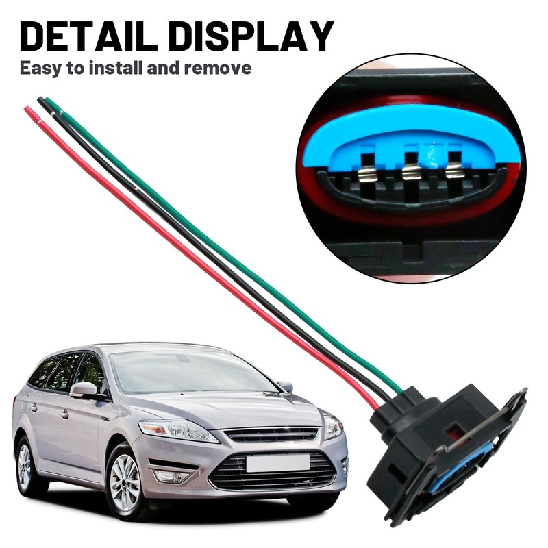 Ollanoos 3Pin Auto Mk3 Ignition Plug, Waterproof Electronic Connector Wire