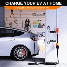 Nilight EV Dryer Charger Adapter Cord 50 Amp to 30 Amp 4 Prong Pure Copper