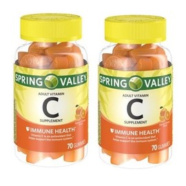 Spring Valley - Gummie Vitamin C 240 mg, 70 Orange Gummies (Pack of 2)