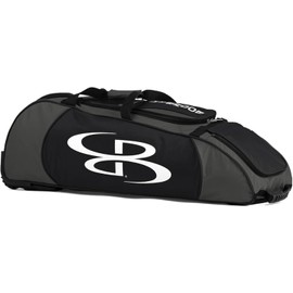 Boombah Spartan Rolling Bat Bag - 38" x 12-1/2" x 12" - BSR2C23 Charcoal/Black