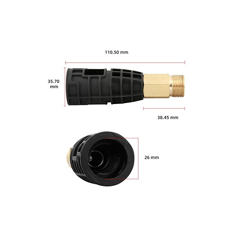 Pressure Washer Adapter with Home & Garden Connection System