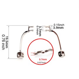 Eyeglass Nose Pads Arm Stainless Steel Pieces Glasses Repair Kit Sunglasses Parts