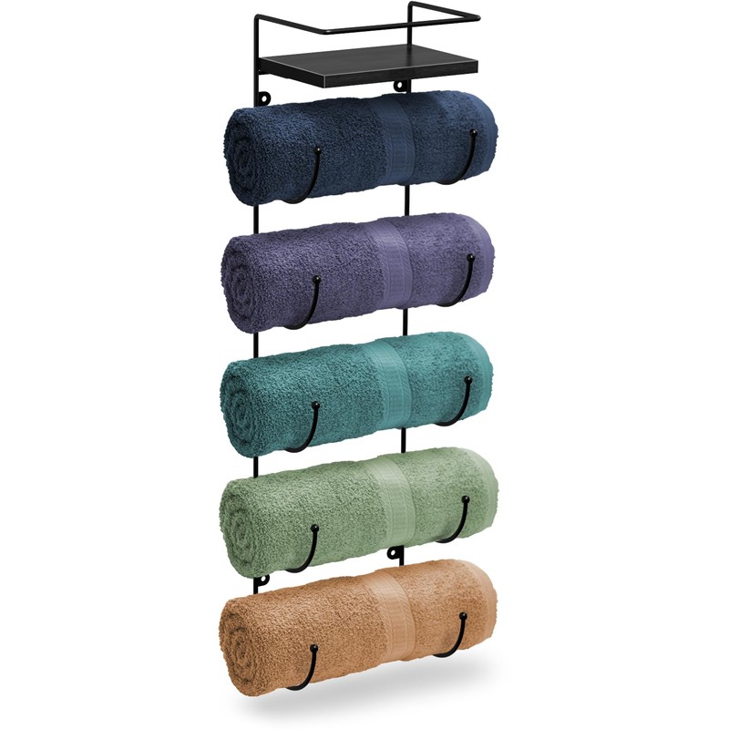 Sorbus Bathroom Towel Holder - 5 Tier Metal Towel Rack