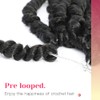 BOHOBABE Pre-twisted Passion Twist Crochet Hair 10 Inch Short Pre-looped