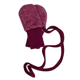 Cosilana Baby Fleece Gloves 60% Organic Cotton 40% Organic Cotton - Red - 1