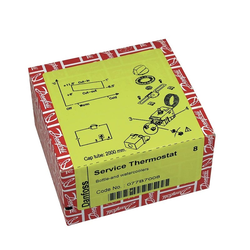 Danfoss 077B7008 Universal Thermostat No. 8 Temperature Controller Cooling Thermostat