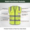 Uno Mejor Security Vest for Security Guard 9 Pockets High