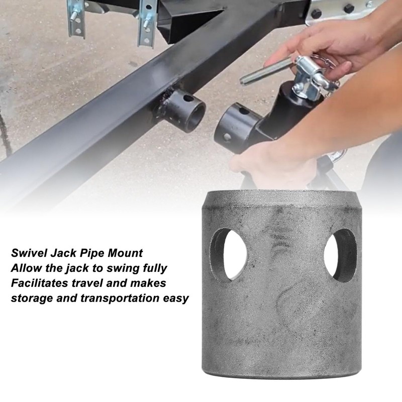Replacement Swivel Jack Male Pipe Mount, Trailer Swivel Jack Pipe