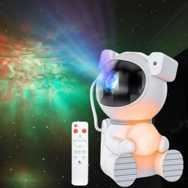 KOSU Astronaut Light Projector, Galaxy Light for Kids Bedroom, Star lamp with Moon Light, LED Nebula Night Light for Kids, Room Decor, Party, Gift