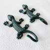 Zorues Rustic Gecko-Shaped Decorative Wall Hook Rack Hangers for Hanging
