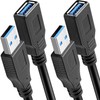 Pasow Paquete de 2 cables de extensión USB 3.0 SuperSpeed