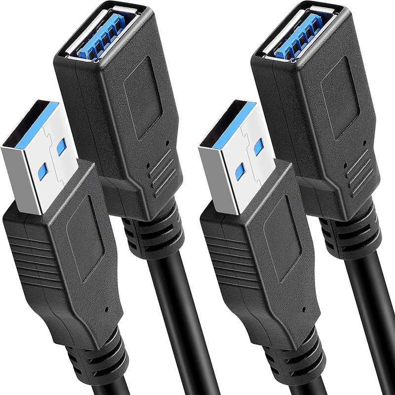 Pasow Paquete de 2 cables de extensión USB 3.0 SuperSpeed