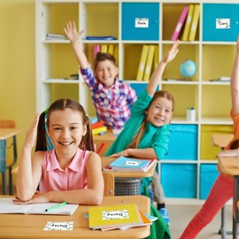 Lesnala 400Pcs Greenery Name Tag Stickers Self Adhesive Blank Labels for Kids Multi Use for Back to School Classroom Clothes Office Decor 3.35 X 2.36inch 6 Styles