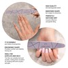 MANI KING 25pcs Professional Nail File Ellipse 180/240 Grey Heavy