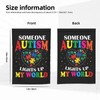 Autism Awareness Garden Yard Double Sided Vertical Flag 12 X