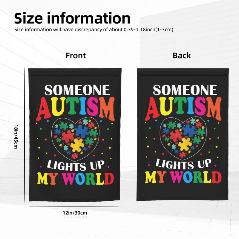 Autism Awareness Garden Yard Double Sided Vertical Flag 12 X