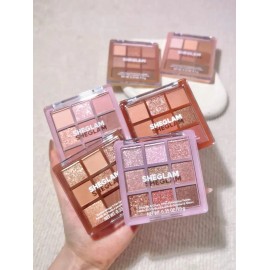 SHEGLAM Glimmer & Gleam Paleta de Sombras 9 Tonos Brillantes