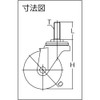 トラスコ中山(TRUSCO) ねじ込み式キャスター 自在 Φ75 TYST-75NU
