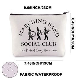 Marching Band Mom Makeup Bag Marching Band Social Club Gifts Marching Band Season Gifts Marching Band Zipper Bag (Social Club UK)