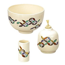 Tanaka Fountains Unscented Tea Box Supplies White Size: Length 19.5 X Width 12.5 X Height 8.6 cm (Exterior) Brown Box for 利休 Bowl Width Tube 振出 Set of 3 仁清 Waver Eternity