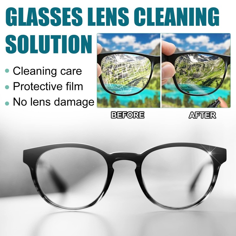 XIRUJNFD Lens Scratch Removal Spray, Eyeglass Scratch Remover, Glasses Lens