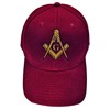 Buy Caps and Hats Mason Hat Maroon Embroidered Masonic Lodge