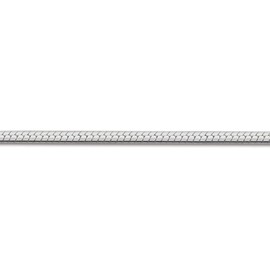 Beads R Us ® - 18in/45cm Solid Sterling Silver Italian 1mm thick Snake Chain with Lobster Clasp