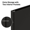 SIMPLY Staples 1337665 Light-Use .5-inch Round 3-Ring Non-View Binder Black